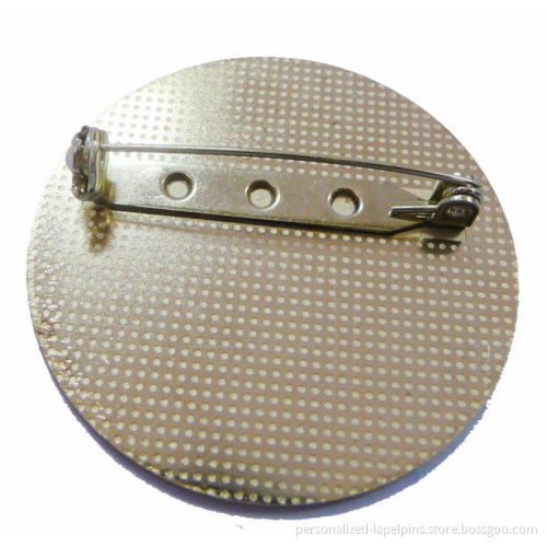 Souvenir Round Promotional Metal Pin Badges With Filling Colors And Gold Plated Finish